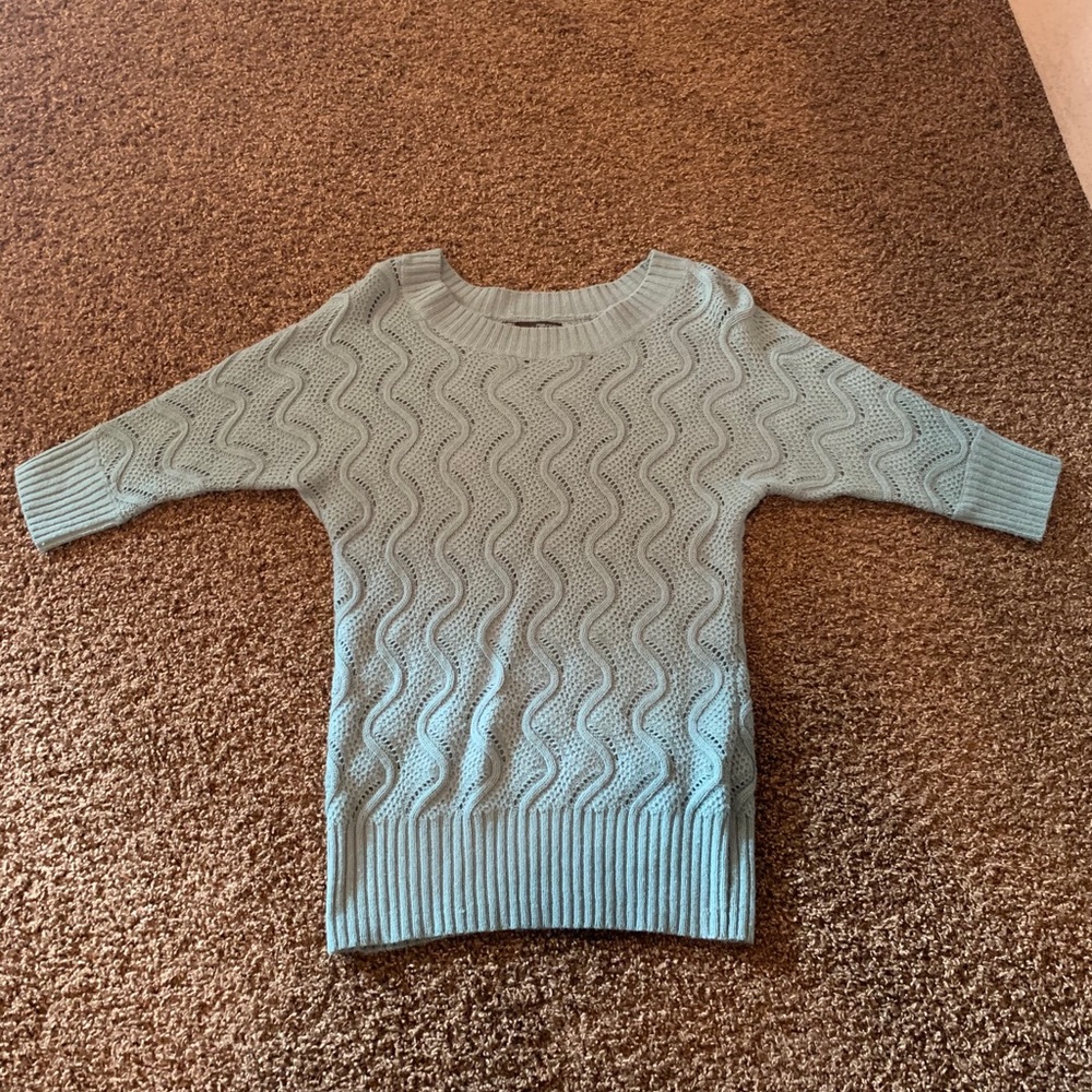 Blue sweater shirt